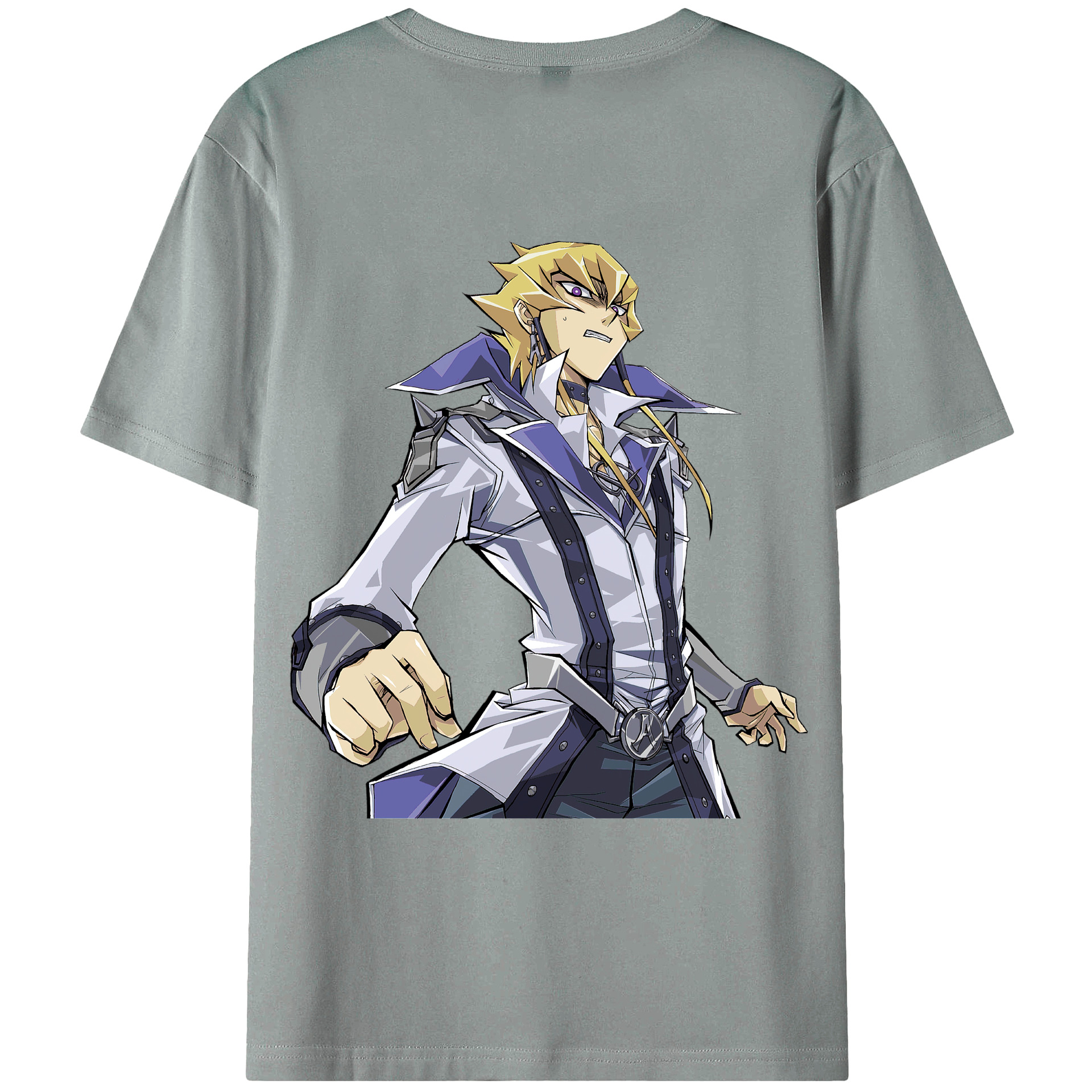 （画像用） 遊☆戯☆王 Yu-Gi-Oh! 綿100％ メンズ半袖Tシャツ（バックプリント） 通気性